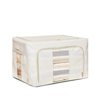 Collapsible Linen Storage Box - Beige